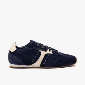 Larroude Navy and Cream Women's Sneakers